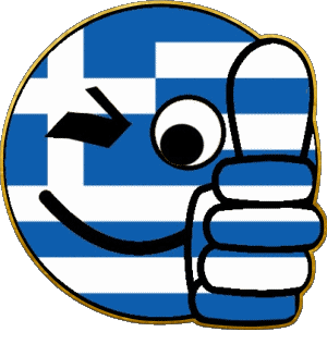 Smiley - OK Greece Europe Flags 