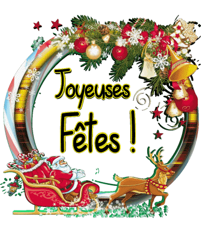 Serie 04 Joyeuses Fêtes (Noël) Francés Mensajes 
