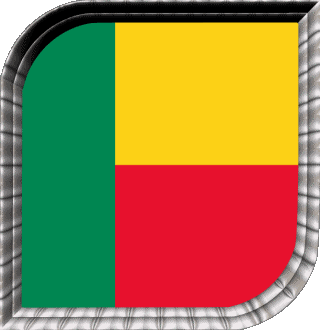 Carré Benin Afrique Drapeaux 