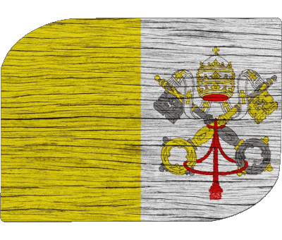 Rectángulo Vaticano Europa Banderas 