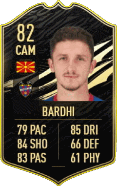Enis Bardhi Macedonia F I F A - Jugadores  cartas Vídeo Juegos Multimedia 
