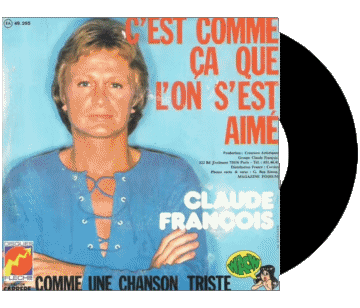 C&#039;est comme ça que l&#039;on s&#039;est aimé - Comme une chanson triste-C&#039;est comme ça que l&#039;on s&#039;est aimé - Comme une chanson triste Claude François 70' Frankreich-Zusammenstellung Musik Multimedia 