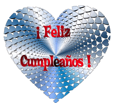 006 Corazón Feliz Cumpleaños Spagnolo Messagi 