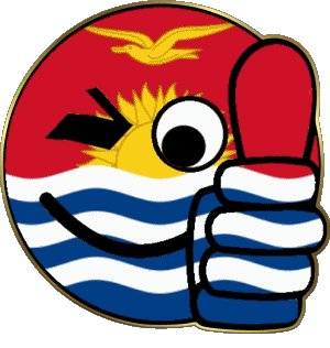 Smiley - OK Kiribati Océanie Drapeaux 