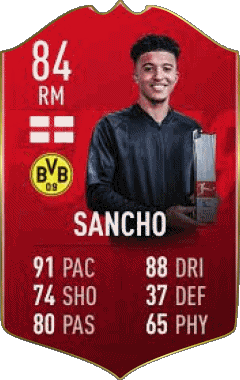 Jadon Sancho Inghilterra F I F A - Giocatori carte Videogiochi Multimedia 