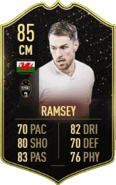 Aaron Ramsey Galles F I F A - Giocatori carte Videogiochi Multimedia 