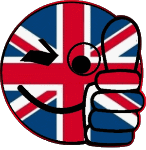 Smiley - OK UK Europe Flags 