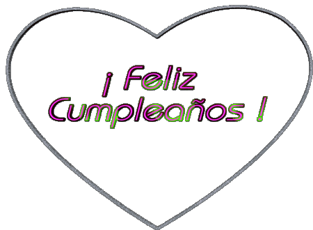 001 Corazón Feliz Cumpleaños Spagnolo Messagi 