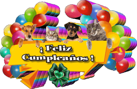 007 Animales Feliz Cumpleaños Espagnol Messages 