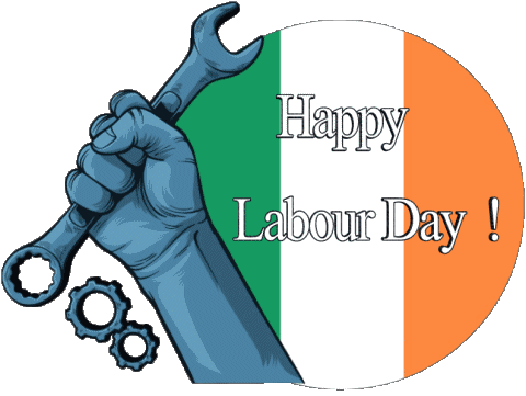 Ireland Happy Labour Day Inglese Messagi 