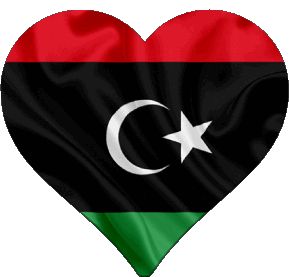 Heart Libya Africa Flags 