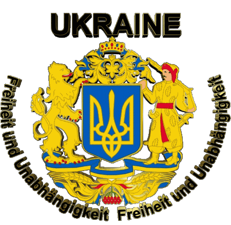 Freiheit und Unabhängigkeit Ukraine Europe Drapeaux 
