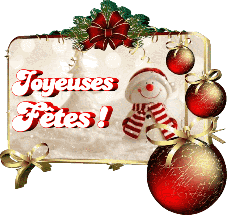 Serie 10 Joyeuses Fêtes (Noël) French Messages 