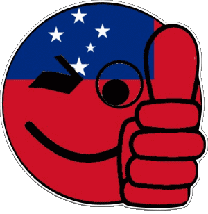 Smiley - OK Samoa Océanie Drapeaux 
