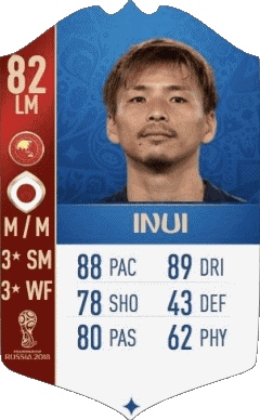 Takashi Inui Giappone F I F A - Giocatori carte Videogiochi Multimedia 