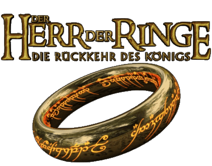 Logo Allemand Le Retour du roi Le Seigneur des Anneaux Cinéma International Multi Média 