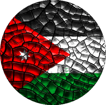 Rond Jordanie Asie Drapeaux 