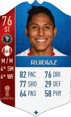 Raúl Ruidíaz Peru F I F A - Karten Spieler Videospiele Multimedia 