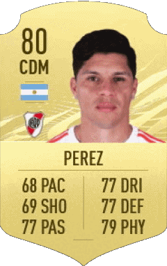 Enzo Pérez Argentine F I F A - Joueurs Cartes Jeux Vidéo Multi Média 