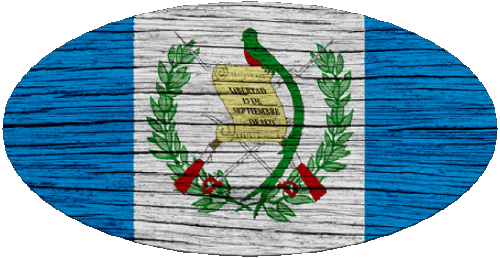 Oval Guatemala Amerika Fahnen 
