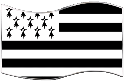 Rectangle Brittany Regions France Flags 