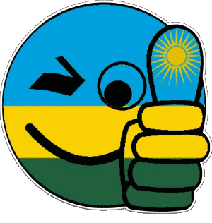 Faccina - OK Ruanda Africa Bandiere 