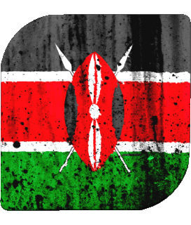 Carré Kenya Afrique Drapeaux 
