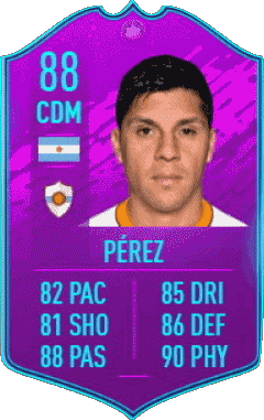 Enzo Pérez Argentina F I F A - Jugadores  cartas Vídeo Juegos Multimedia 