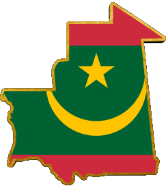 Map Mauritania Africa Flags 