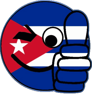 Smiley - OK Cuba Amériques Drapeaux 