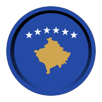 Round - Rings Kosovo Europe Flags 