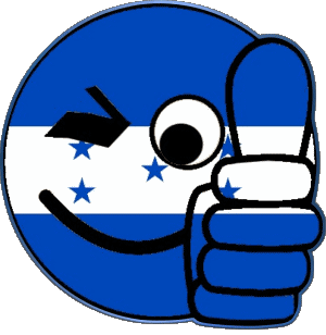 Smiley - OK Honduras América Banderas 