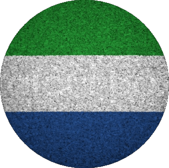 Rond Sierra Léone Afrique Drapeaux 