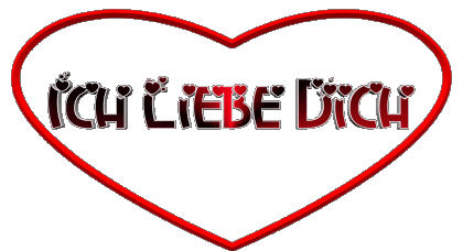 Corazón Ich Liebe Dich Alemán Mensajes 