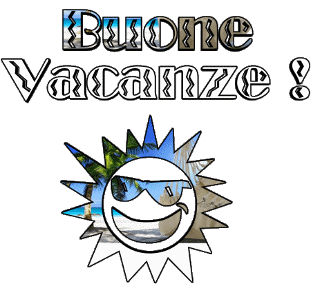 04 Transparent Background Buone Vacanze Italian Messages 