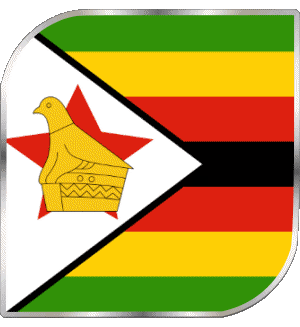 Plaza Zimbabue África Banderas 