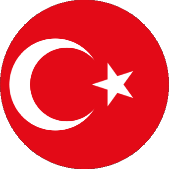 Runde Türkei Asien Fahnen 