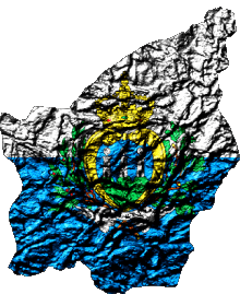 Karte San Marino Europa Fahnen 