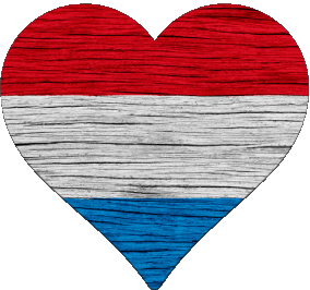 Corazón Luxemburgo Europa Banderas 