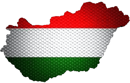 Map Hungary Europe Flags 