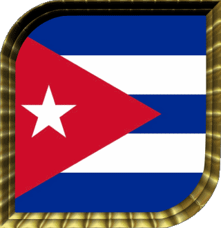 Carré Cuba Amériques Drapeaux 