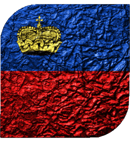 Square Liechtenstein Europe Flags 