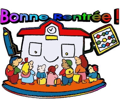 07 Sfondo trasparente Bonne Rentrée Francese Messagi 