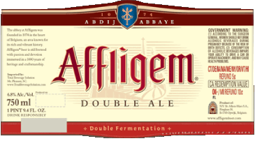 Affligem Bélgica Cervezas Bebidas 