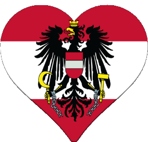 Herz Österreich Europa Fahnen 