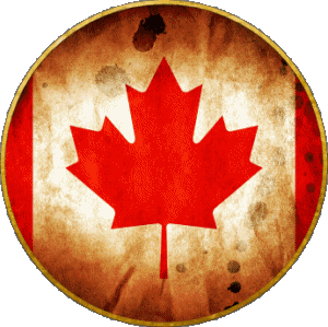 Rond Canada Amériques Drapeaux 