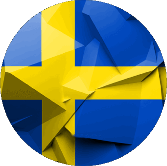 Rond Suède Europe Drapeaux 