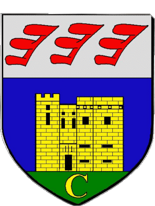 Blasone-Blasone CREST 26 Dipartimenti - Città Francia Bandiere 