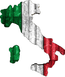 Carte National Italie Europe Drapeaux 