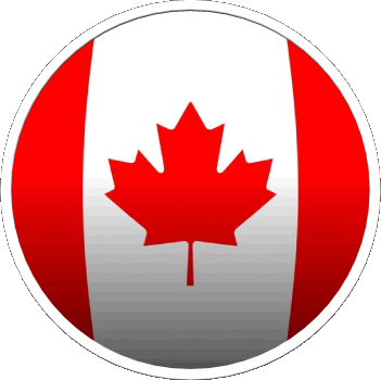 Tondo Canada America Bandiere 